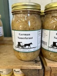 Jar of German Sauerkraut