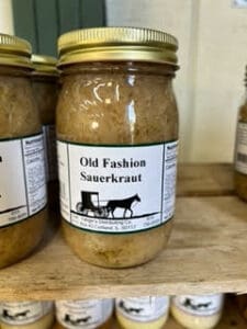 jar of old fasion sauerkraut