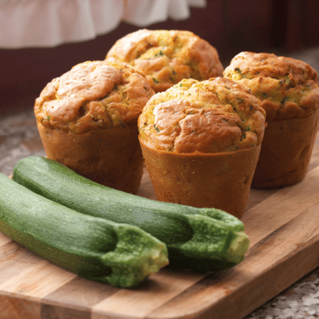 Apple zucchini muffins